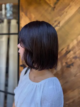 ミディアム カラー 透明感うる艶カラー ¦コユキ🫧💞のヘアスタイル