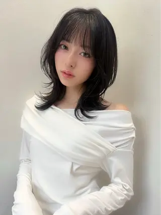 セミロング 🔆韓国 norika🔆のヘアスタイル