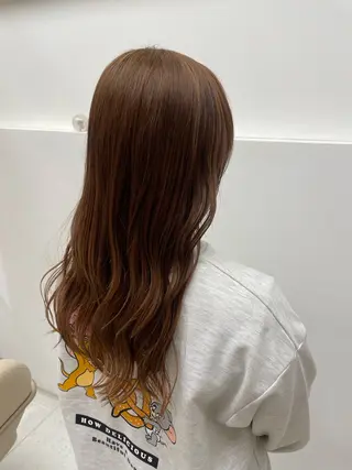 ロング カラー 福田千尋/インナー カラー/縮毛矯正のヘアスタイル