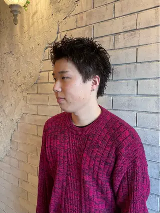 ショート メンズ ✂︎メンズ特化船橋 パーマ優希のヘアスタイル
