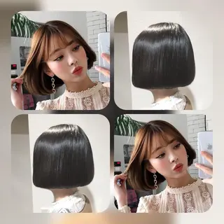ショート カラー ヘアアレンジ 柔らか垢抜けｶﾗｰと ｶｯﾄ🫧ASUKAのヘアスタイル