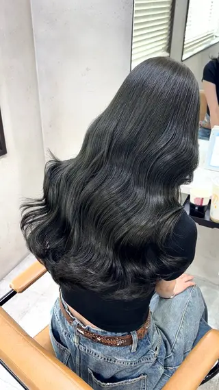 ロング カラー 🪽髪質改善縮毛矯正 🤍MIU🤍のヘアスタイル