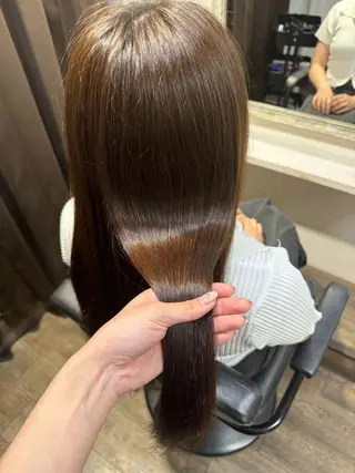 ロング Rena/韓国 /ワンホンヘアのヘアスタイル