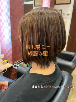 ショート カラー パーマ 織田 英之のヘアスタイル