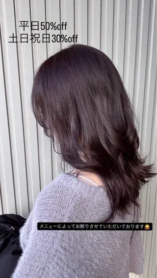 ミディアム 池田 けいのヘアスタイル
