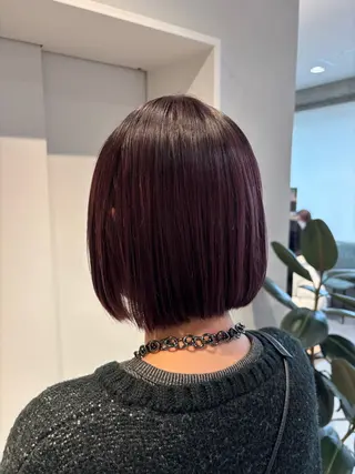 ショート カラー りあの🎀 /暖色カラー🍒のヘアスタイル