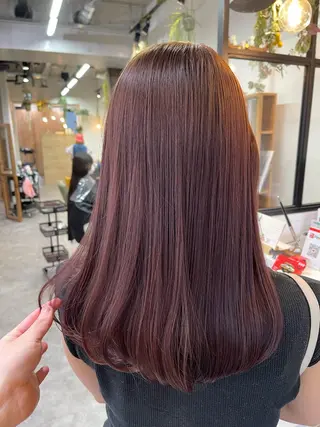 ロング カラー うる艶カラー 顔周りカット♡ikuのヘアスタイル