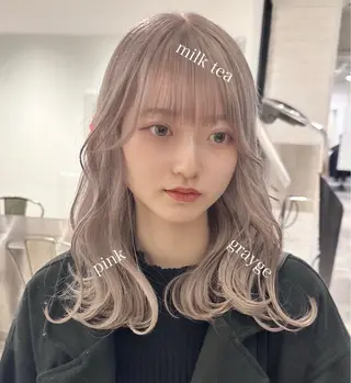 ミディアム カラー 井口 泰輝のヘアスタイル