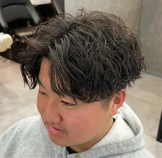 ショート パーマ メンズ メンズウルフ特化🐺 🔥長山耕大🔥のヘアスタイル