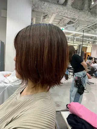 ショート ヘアアレンジ ブリーチ無しカラー/ ハイトーンAKI🍎のヘアスタイル