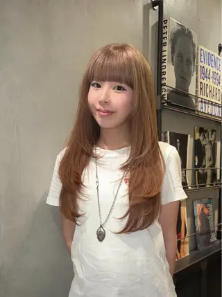 ロング カラー タナカ カナ🫧のヘアスタイル