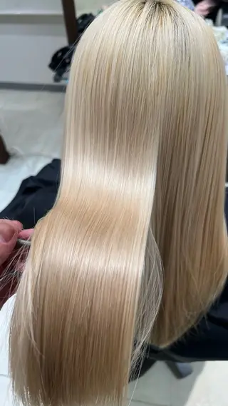 ミディアム 永石 優翔のヘアスタイル