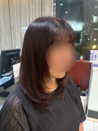 セミロング 奥山 歩のヘアスタイル