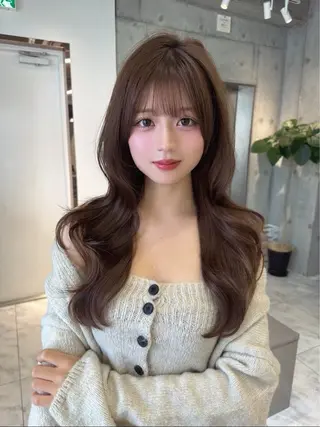 ロング カラー 🤍ワンホンヘア ayaha🤍のヘアスタイル