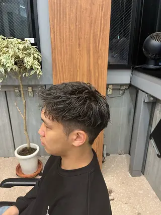 ショート メンズ 山下和輝/fifth メンズパーマのヘアスタイル