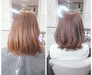 ミディアム カラー kijima ricoのヘアスタイル