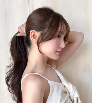 セミロング 🧡くびれヘア/前髪 顔周り🧡久原結衣のヘアスタイル