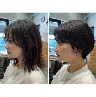 ショート 骨格補正ショート FILMSりくのヘアスタイル