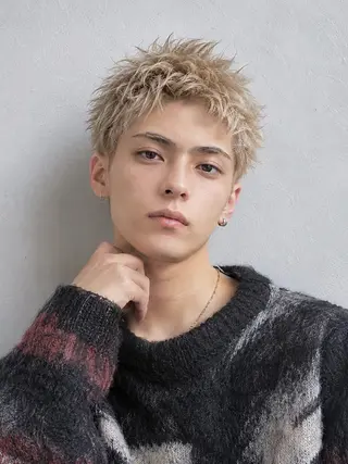 ショート カラー メンズ 🌞塙 湧貴🌞 スパイキーショートのヘアスタイル