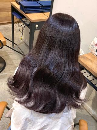 セミロング カラー ヘアアレンジ 🤍himari🤍 レイヤー×艶髪特化のヘアスタイル