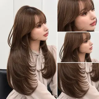 ロング カラー 🦋韓国風レイヤー/ 艶髪矯正🦋凛太郎のヘアスタイル