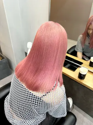 ロング カラー レイヤーカット 韓国風PAOのヘアスタイル