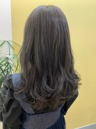 セミロング カラー hubhair レイヤー/透明感のヘアスタイル