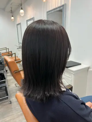 ミディアム 顔周りレイヤー 髪質改善 / AYUのヘアスタイル