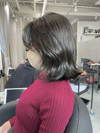 ミディアム カラー 艶髪/透明感カラー tawadaのヘアスタイル