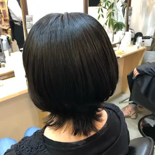 ミディアム 山口 晃也のヘアスタイル