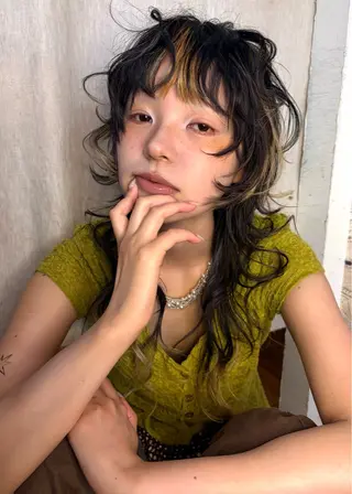 ミディアム カラー loty _nanamiのヘアスタイル