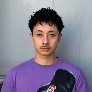 ショート パーマ メンズ ⚾️横浜メンズカット 阿部龍馬🍺🍔のヘアスタイル