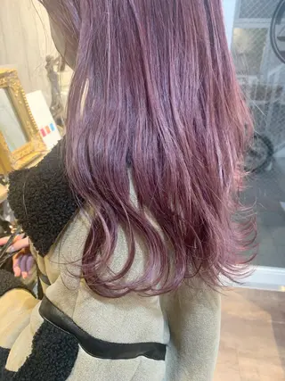 セミロング カラー 初めてでも失敗しない 透明感カラー Miiのヘアスタイル
