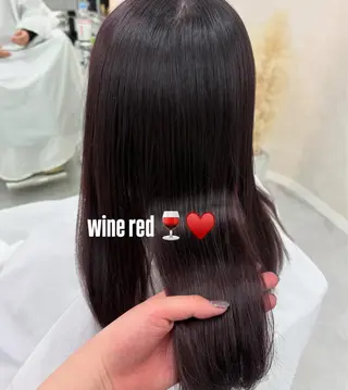 ロング 韓国レイヤー/透明感 カラー🖤アイナのヘアスタイル