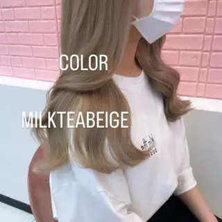 ロング カラー エクステ🩵ブリーチ 韓国ヘア🩵KAEのヘアスタイル