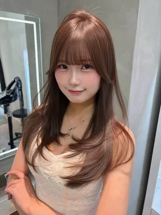 セミロング カラー ヘアアレンジ 【博多髪質改善】 吉村　清志のヘアスタイル