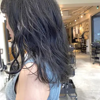 セミロング カラー ヘアアレンジ 【ダメージレス施術】 【透明感】北村 拓也のヘアスタイル