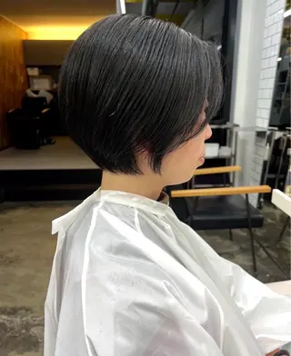 ショート chamo 朝ラク5分ショートのヘアスタイル