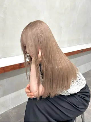 ロング カラー ブリーチ ハイトーン 特化🌈フジタハルキのヘアスタイル