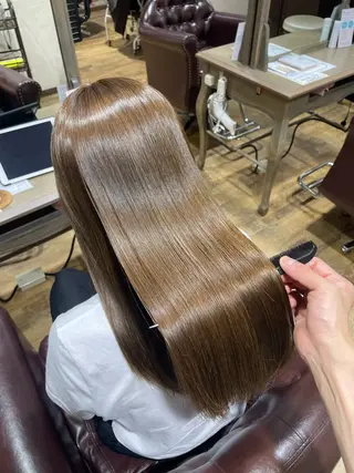 ミディアム カラー 髪質改善&白髪ぼかし スタイリスト近藤宏樹のヘアスタイル
