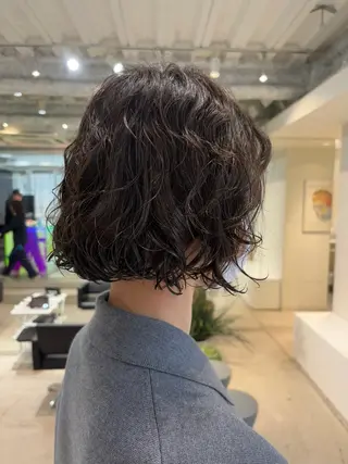 ミディアム パーマ ANY/須田麻人 /パーマスタイルのヘアスタイル