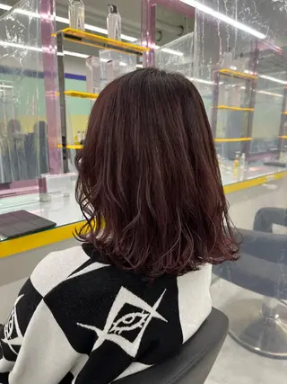 ミディアム 🪞透明感カラー🫧 縮毛矯正🥇かずきのヘアスタイル