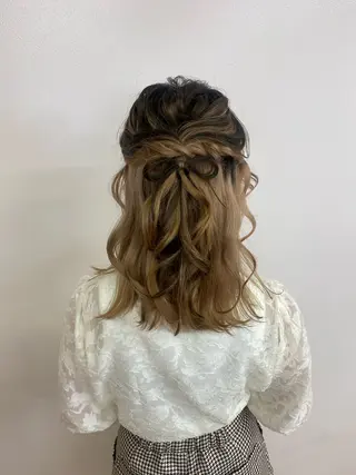 セミロング ヘアアレンジ レディースカット/ シュドウヒナタ🐰のヘアスタイル