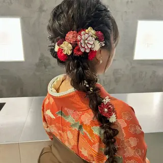ヘアアレンジ 🦋Misaki🦋 メンズパーマ/着付けのヘアスタイル