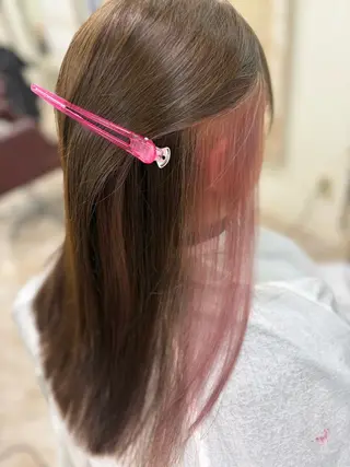 ロング カラー 菊地 映香のヘアスタイル