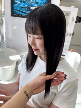 セミロング パーマ TaNa. 笑南(えみな)のヘアスタイル
