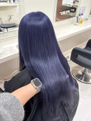 セミロング カラー ヘアアレンジ 💟RINNA 艶カラー💟のヘアスタイル