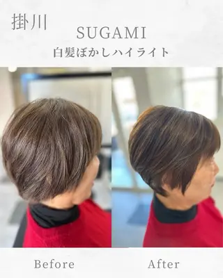 ショート カラー SUGAMI ✴︎ Hikariのヘアスタイル
