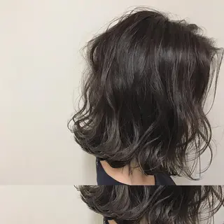 ミディアム カラー パーマ 髪質改善 Daisukiのヘアスタイル