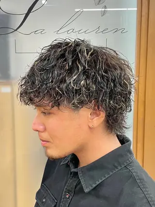 カラー パーマ メンズ 立川メンズパーマ職人 店長/小泉文人のヘアスタイル